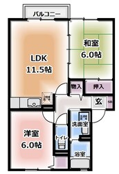 サンメゾン塚脇の物件間取画像